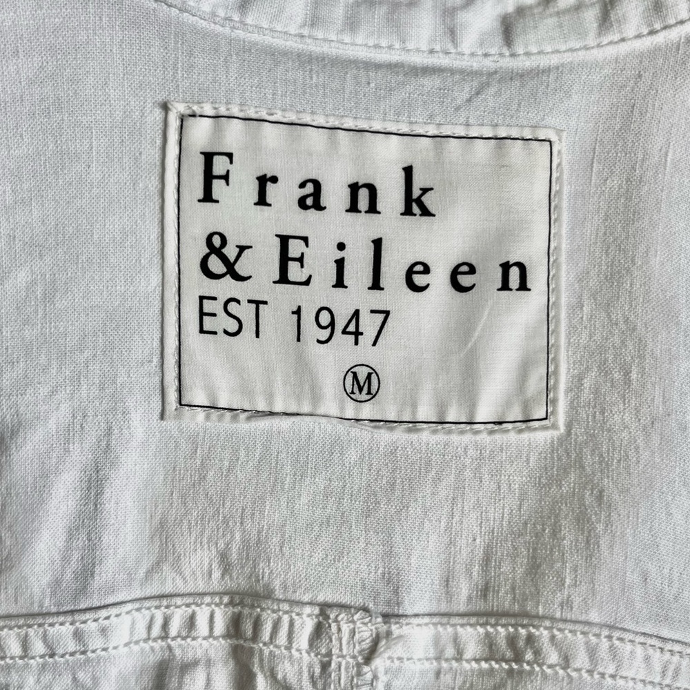Frank & Eileen Ireland White Long Sleeve Romper with Pockets - Picture 6 of 8